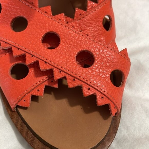 Anthropologie Leifsdottir Leather wooden heeled Women’s shoes - Picture 7 of 15